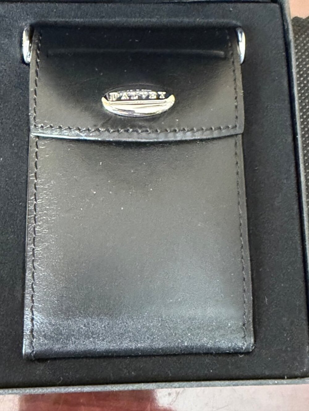 Vintage Dalvey Scotland Large Leather & Siver Tone Travel Photo Frame NOS - Picture 4 of 14